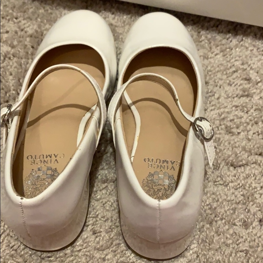 Simple white church shoes